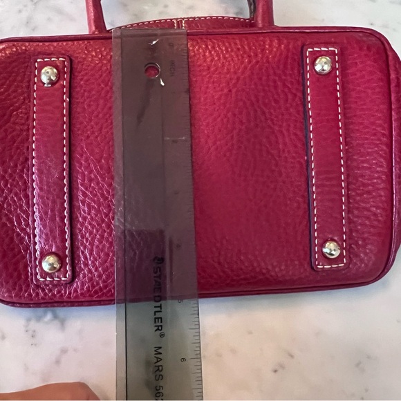 Dooney & Bourke Vintage Baby Domed Satchel red like new - Picture 9 of 9